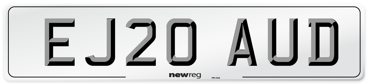 EJ20 AUD Number Plate from New Reg
